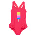 Dívčí plavky COLOR KIDS BABY Swimsuit W. Application 5380-Diva Pink