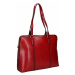Elegantní dámská kožená kabelka Katana Apolens - červená