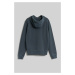 Mikina woolrich garment dyed logo hoodie modrá