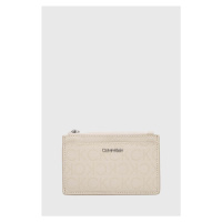 Peněženka Calvin Klein béžová barva, K60K611935