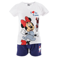 MODRO-BÍLÝ LETNÍ DÍVČÍ SET DISNEY MINNIE MOUSE Bílá