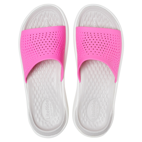 Crocs LiteRide Slide Electric Pink/Almost White