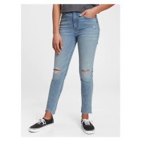 GAP Dětské džíny tw sky high sk lt wash 8 skinny - Holky