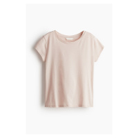H & M - Bavlněné tričko - růžová