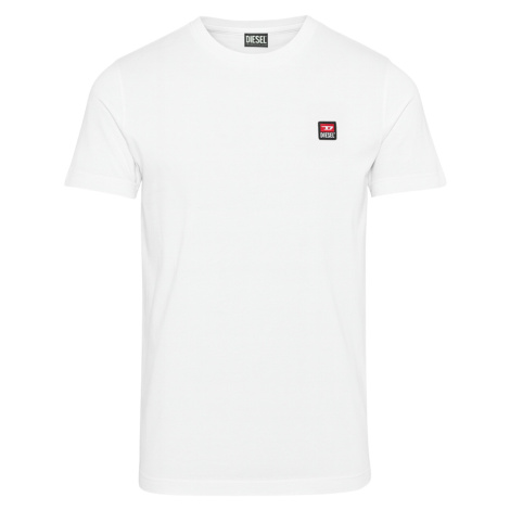 DIESEL D Logo White tričko