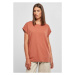 Ladies Extended Shoulder Tee - terracotta