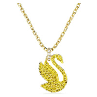 Swarovski Něžný pozlacený náhrdelník s Labutí Iconic Swan 5647553