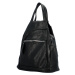 Trendový dámský koženkový batůžek Taran, černá