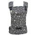 MONILU START COAL STARS Rostoucí šátkové nosítko pro děti, tmavě šedá, velikost