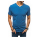 Buďchlap Stylové tričko v modré barvě s výstřihem do V