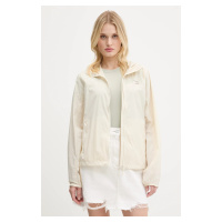 Bunda Tommy Jeans béžová barva, přechodná, DW0DW21188