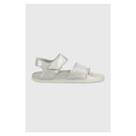 Sandály adidas stříbrná barva