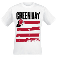 Green Day Idiot Flag Tričko bílá