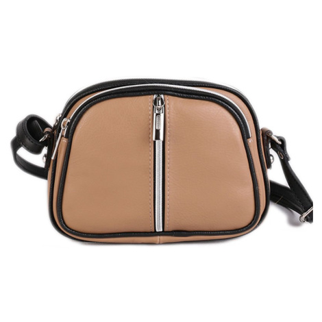 Dámské béžové kožené kabelky Madalena