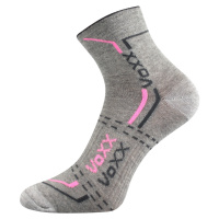 Voxx Franz 03 Unisex sportovní ponožky - 3 páry BM000000640200101266 světle šedá/růžová
