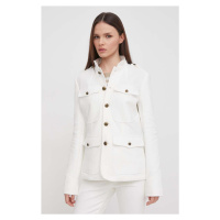 Bunda Polo Ralph Lauren dámská, bílá barva, přechodná, 211942569