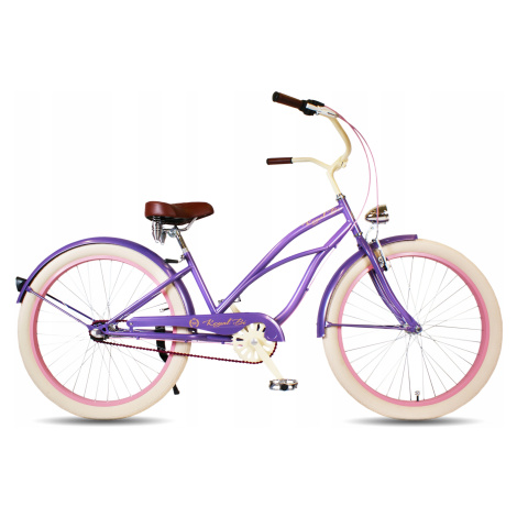 Dámské kolo Beach Cruiser 26 dáma 3 rychlostní shimano Violet Royalbi dámské