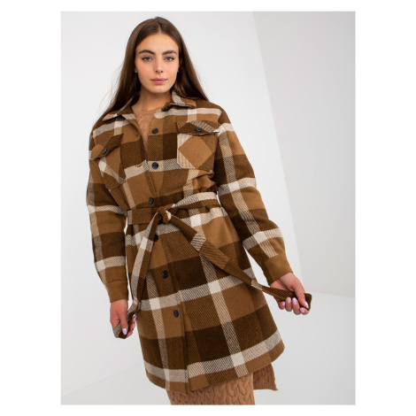 Coat-LK-PL-509076.57P-brown LAKERTA