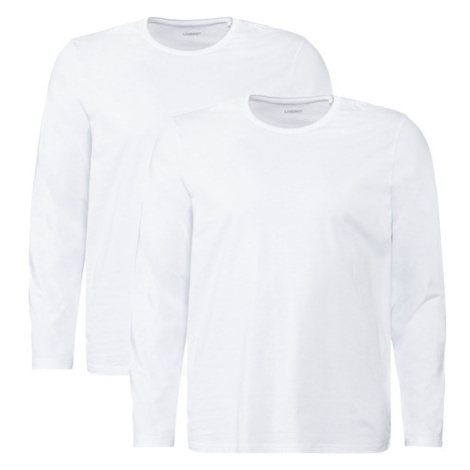 LIVERGY® Pánské triko s dlouhými rukávy XXL, 2 kusy (bílá)