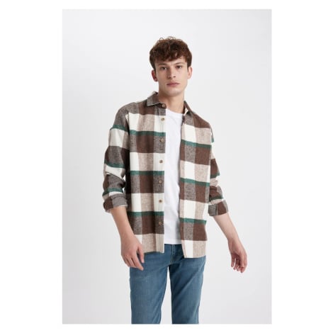 DEFACTO Regular Fit Checkered Lumberjack Long Sleeve Shirt