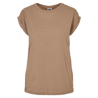 Ladies Extended Shoulder Tee - softtaupe