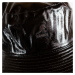 Černý koženkový klobouk Future Bucket