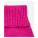 Rukavice karl lagerfeld jeans knitted logo glove růžová