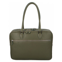 Luxusní kožená business taška Taylor, zelená