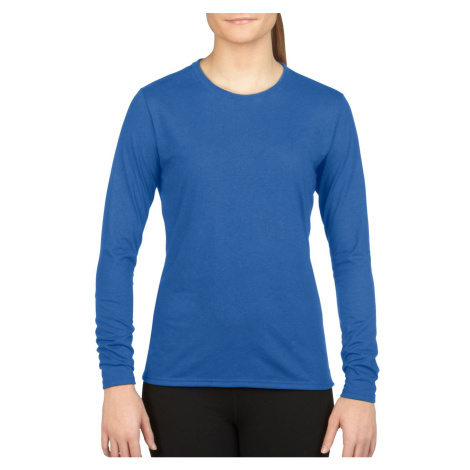 Dámské funkční tričko s dlouhými rukávy PERFORMANCE – královská modrá
