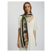 Orsay Bílo-zelený dámský květovaný šátek - Dámské