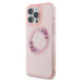 Guess IML Flowers Ring MagSafe Zadní Kryt pro iPhone 16 Pro Max Pink