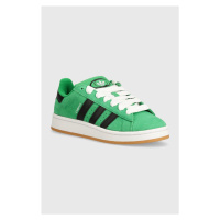 Semišové sneakers boty adidas Originals Campus 00s zelená barva, JH9095