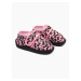 Veselé dětské papučky na suchý zip Dedoles Růžové kočky (D-K-F-BS-C-T-079)