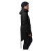 Ladies Sherpa Lined Cotton Parka - black