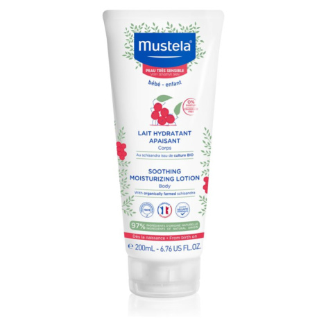 Mustela Bébé zklidňující tělové mléko pro děti od narození 200 ml