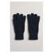 RUKAVICE GANT D1. SOFT MIX RIB KNITTED GLOVES modrá