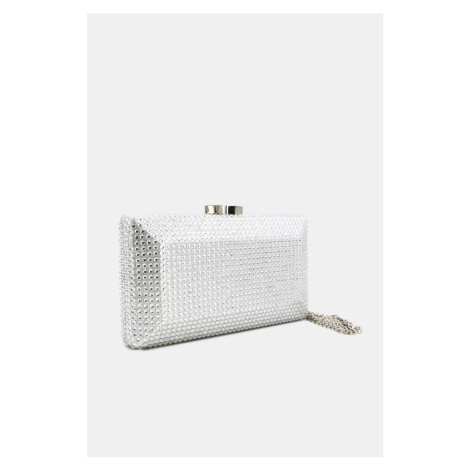 Stříbrná společenská clutch kabelka Dara Tom & Ewa