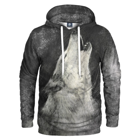 Aloha From Deer Unisex's White Wolf Hoodie H-K AFD200