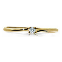 Cutie Diamonds Třpytivý prsten ze žlutého zlata s briliantem DZ6733-2948-00-X-1
