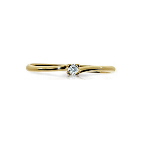 Cutie Diamonds Třpytivý prsten ze žlutého zlata s briliantem DZ6733-2948-00-X-1 Cutie Jewellery
