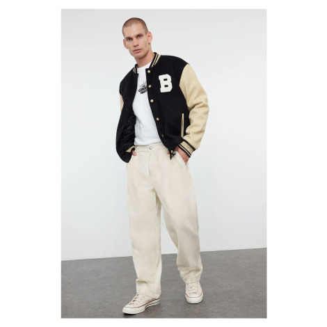 Trendyol Limited Edition Stone Unisex Balloon Fit Woven Gabardine Cotton Trousers