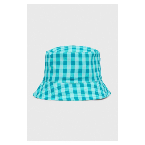 Oboustranný bavlněný dětský klobouk OVS zelená barva