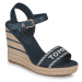 Tommy Hilfiger SEASONAL WEBBING WEDGE Tmavě modrá