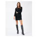 Koton Mini Dress Square Neck Long Sleeve