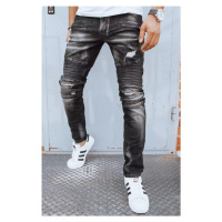 Černé pánské kalhoty Dstreet UX3815