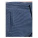 Modré pánské žebrované kraťasy Ombre Clothing W294