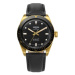 Vulcain Skindiver Nautique Gold / Black - Black Carbon Leather Strap