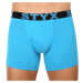 3PACK pánské boxerky Styx long sportovní guma světle modré (3U1169)