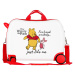 Dětský kufřík na kolečkách - odražedlo - Disney Winnie The Pooh - bílý - 38L