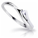Cutie Diamonds Půvabný prsten z bílého zlata s briliantem DZ6818-1718-00-X-2 62 mm